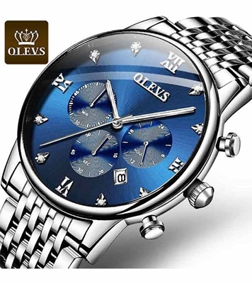 Picture of OLEVS 2868 Water Resistant Diamond Luxury Watch For Men