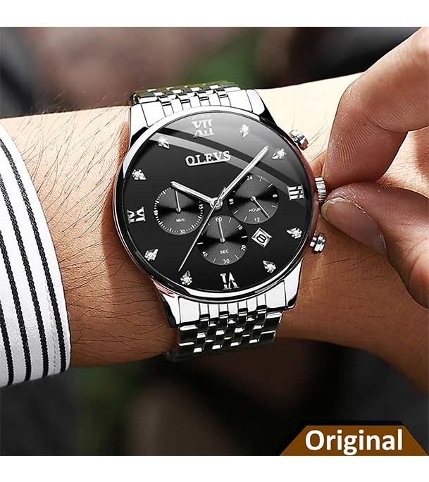 Picture of OLEVS 2868 Water Resistant Diamond Luxury Watch For Men