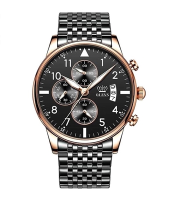 Picture of Olevs Bl 2869 Three Eyes Six Hands Multifunction Chronograph Watch