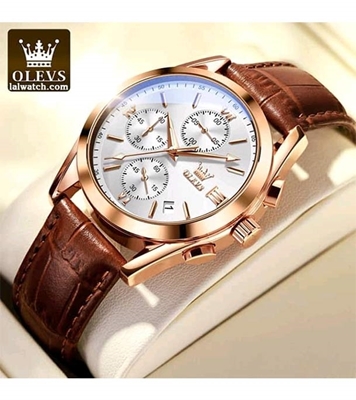 Picture of OLEVS 2872 Waterproof Quartz Fashion Watch For Men White