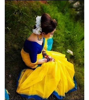 Women's Fashionable Half Silk Saree at Best Price In Bangladesh