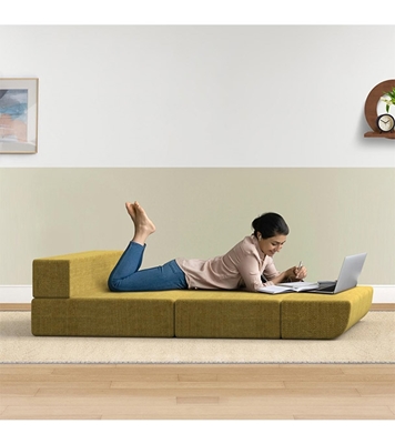 Sofa Cum Bed-Yellow (Single) at Best Price in Bangladesh