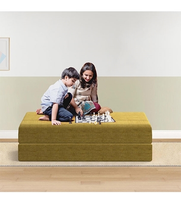 Sofa Cum Bed-Yellow (Semi Double) at Best Price in Bangladesh