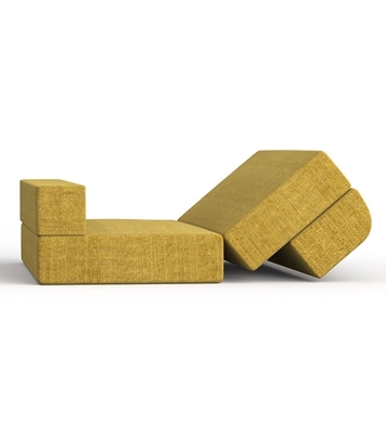 Picture of Sofa Cum Bed-Yellow (Double)