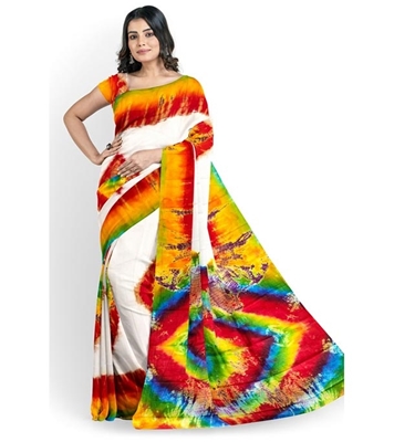 Buy Women's Fashionable Cotton Batik Saree Online at Best Price