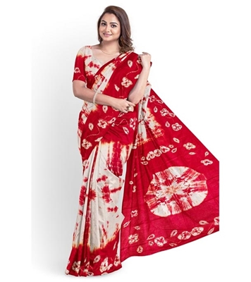 Buy Women's Fashionable Cotton Batik Saree Online at Best Price