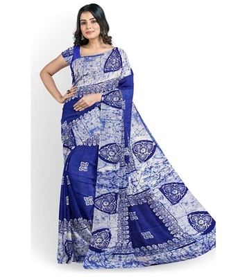 Buy Women's Fashionable Cotton Batik Saree Online at Best Price