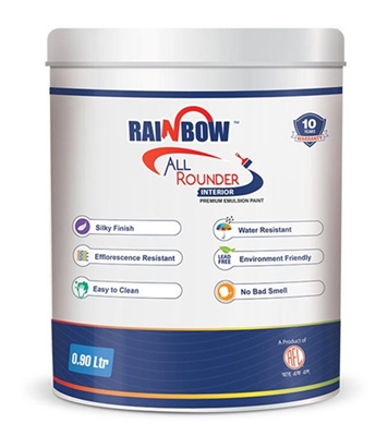Buy RAINBOW All Rounder Int. Premium Emulsion White 0.91 Ltr Online	