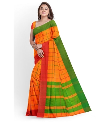 Buy Women's Fashionable Cotton Silk Saree Online at Best Price