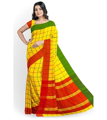 Buy Women's Fashionable Cotton Silk Saree Online at Best Price
