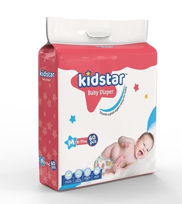 Picture of Kidstar Belt Diaper Medium 60pcs 6-11 KG