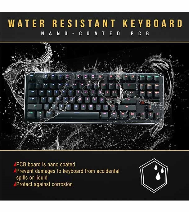 Picture of A4TECH Bloody B930 TKL RGB Light Strike Libra Brown Optical Switch Mechanical Gaming Keyboard