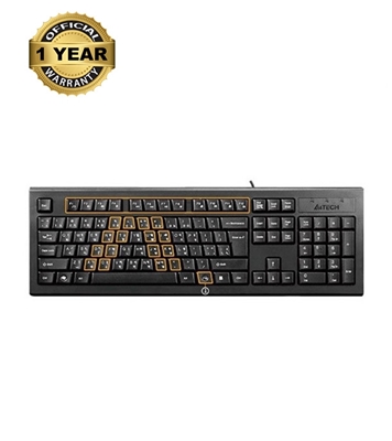 Picture of A4 TECH KRS-85 USB FN Multimedia Keyboard With Bangla Layout