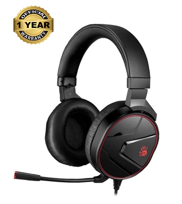 Picture of A4TECH G600i Bloody Virtual 7.1 HiFi 3.5mm Audio Jack+USB Gaming Headphone Black