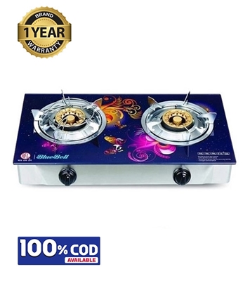 Picture of RFL Double Glass Ng Gas Stove Bluebell (Line Gas)