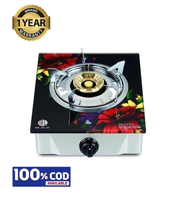 Picture of RFL Single Glass Gas Stove Olivia (Cylinder Gas)