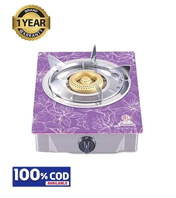 Picture of RFL Single Glass Gas Stove Princess (Cylinder Gas)