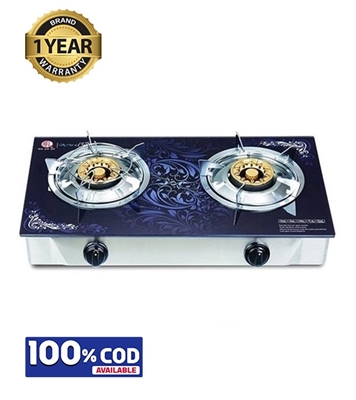 Picture of RFL Double Glass Gas Stove Elegant (Cylinder Gas)