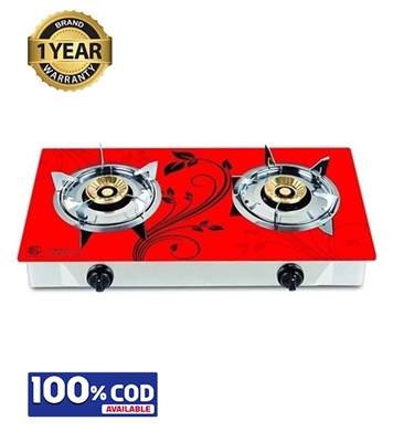 Picture of RFL Double Glass Gas Stove Silky (Cylinder Gas)