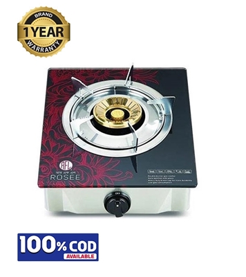 Picture of RFL Single Glass Gas Stove Rosee (Cylinder Gas)
