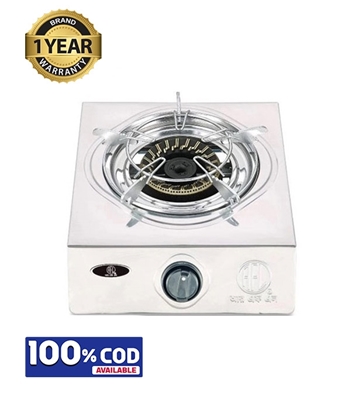 Picture of RFL Single Stainless Steel Auto Gas Stove 1-02SRB (Cylinder Gas)