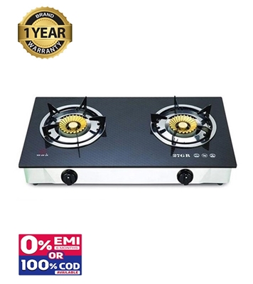 Picture of RFL Double Glass Auto Gas Stove - 27 GR (Line Gas)