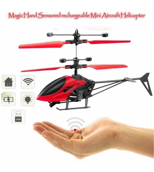 Picture of Magic Hand Sensored Rechargeable Mini Aircraft Helicopter