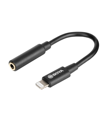 Picture of BOYA BY-K3 3.5mm TRRS (Female) to Lightning (Male) Audio Adapter