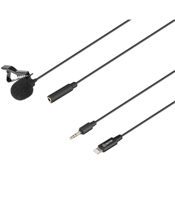Picture of BOYA BY-M2 Clip-on Lavalier Microphone for iOS Devices