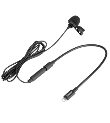 Picture of BOYA BY-M2 Clip-on Lavalier Microphone for iOS Devices