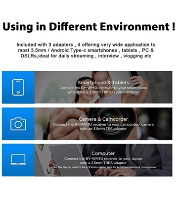 Picture of BOYA BY-WM3U Plug & Play Microphone for Vlogging