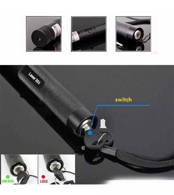 Picture of Laser Pointer Rechargeable Green Adjustable Burn Match JD-303