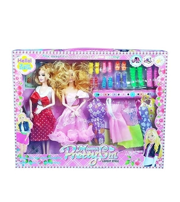 Picture of Modern Pretty Girl and Stylish Barbie Doll