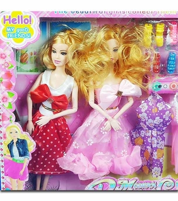 Picture of Modern Pretty Girl and Stylish Barbie Doll