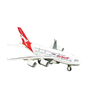Picture of Airbus Airplane Metal Diecast Model for Kids Red