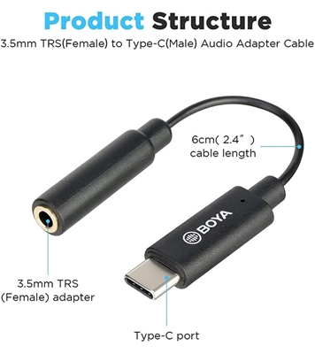 Picture of BOYA BY-K4 Adapter Type C Cable for Android