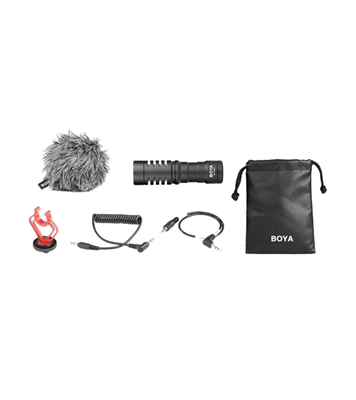 Picture of BOYA BY-MM1 Video Microphone Youtube Vlogging Facebook Live stream Recording Shotgun Mic