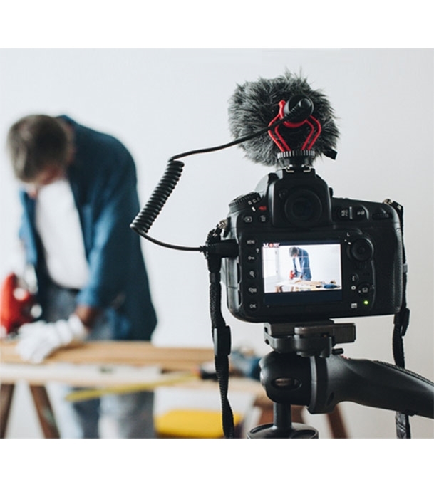 Picture of BOYA BY-MM1 Video Microphone Youtube Vlogging Facebook Live stream Recording Shotgun Mic