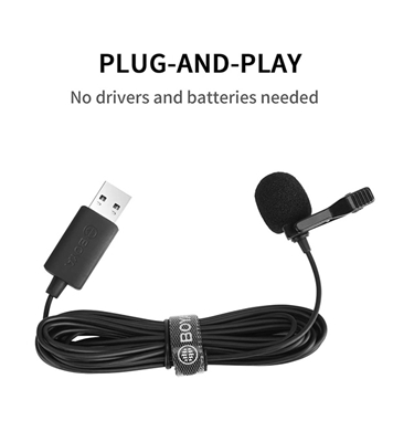 Picture of BOYA BY-LM40 USB Lavalier Microphone