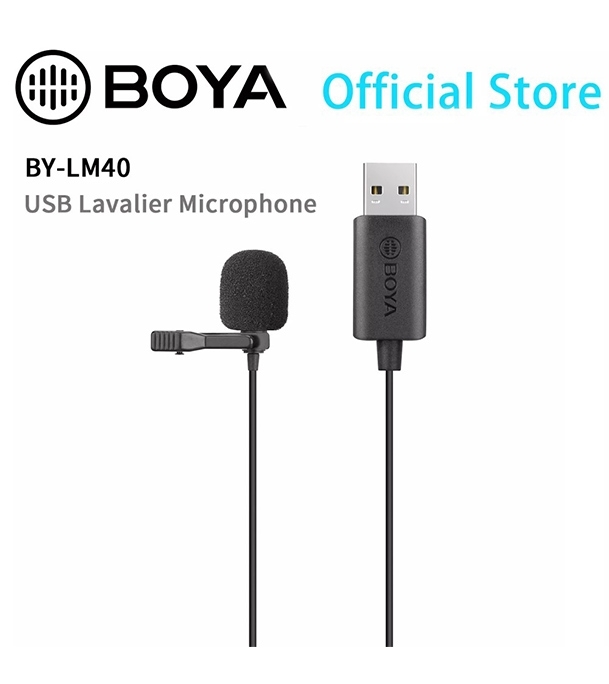 Picture of BOYA BY-LM40 USB Lavalier Microphone