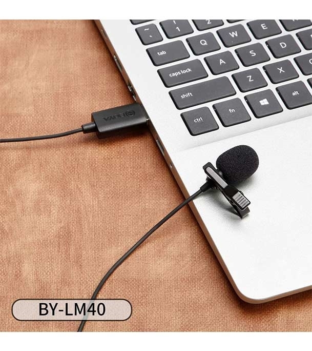 Picture of BOYA BY-LM40 USB Lavalier Microphone