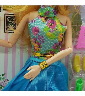 Picture of Girl Angela Stylish Barbie Doll Blue