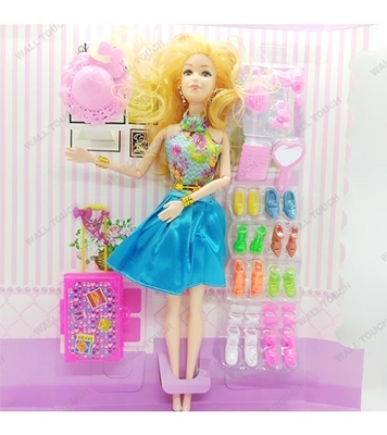 Picture of Girl Angela Stylish Barbie Doll Blue