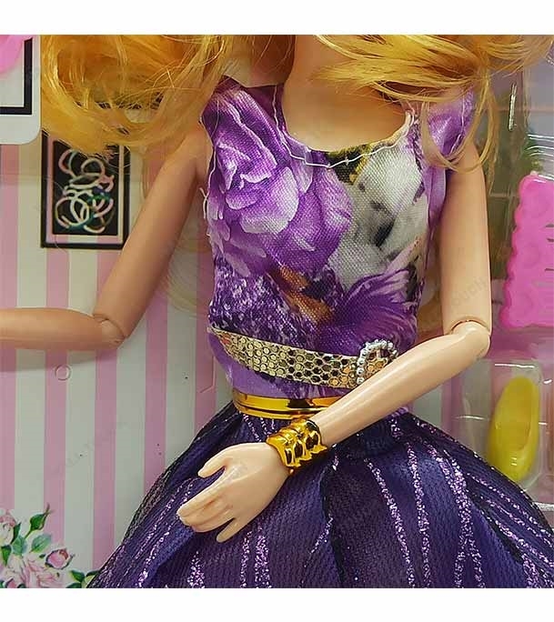 Picture of Girl Angela Stylish Barbie Doll Purple