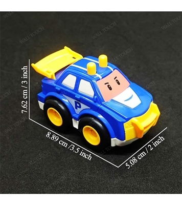 Picture of Kid's 4 Pcs Food Grade Mini Plastic Pull And Back Car Set