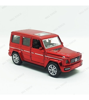 Picture of Kid's Full Metal Body Heavy Weighted Pull And Back Car Red