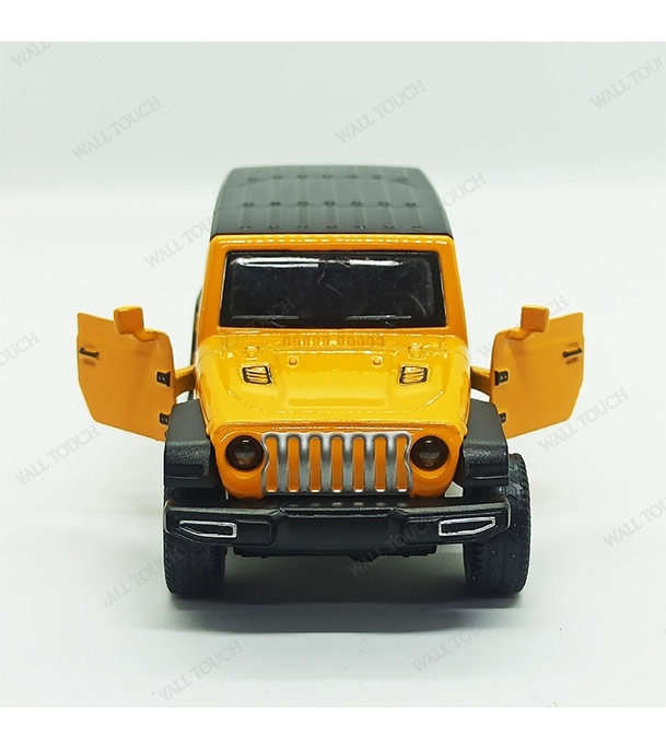 Picture of Kid's Full Metal Body Heavy Weighted Pull And Back Car Yellow