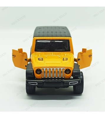 Picture of Kid's Full Metal Body Heavy Weighted Pull And Back Car Yellow