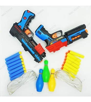 Picture of Fires Foam Darts Shooter Plastic Soft Bullet Blaster Toy Gun With Suction Target Board