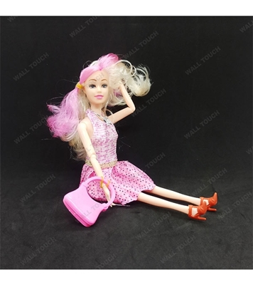 Picture of Kid's Beauty Fashion Show Style Wonderful Barbie Doll Toy Pink